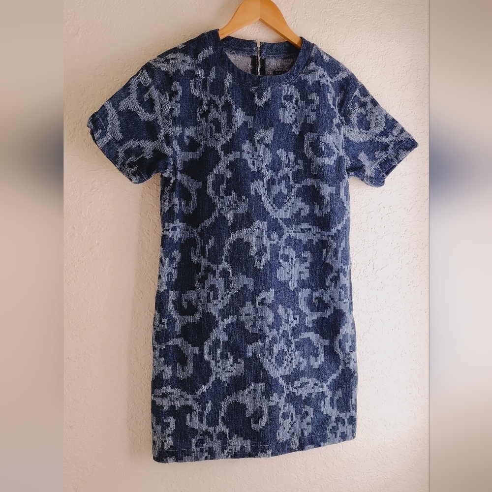 Rag & Bone Blue Patterned Mini Dress - Picture 7 of 12